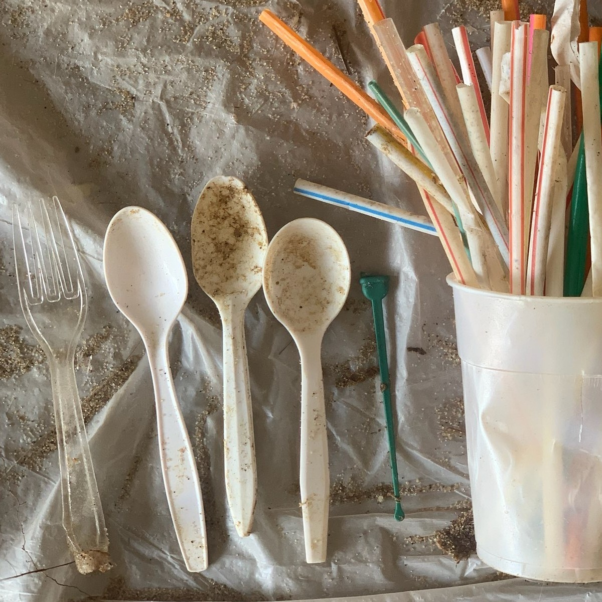 Beach utensils - square