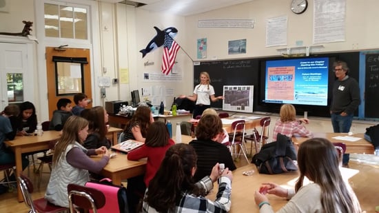 Stephen Mahoney and Colleen Henn bridging the Middle School Club and the Eastern Long Island Chapter.